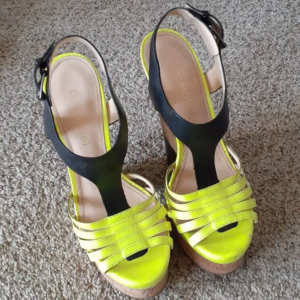 ENZO ANGIOLINI sandal heels, 7.5, wore 1x